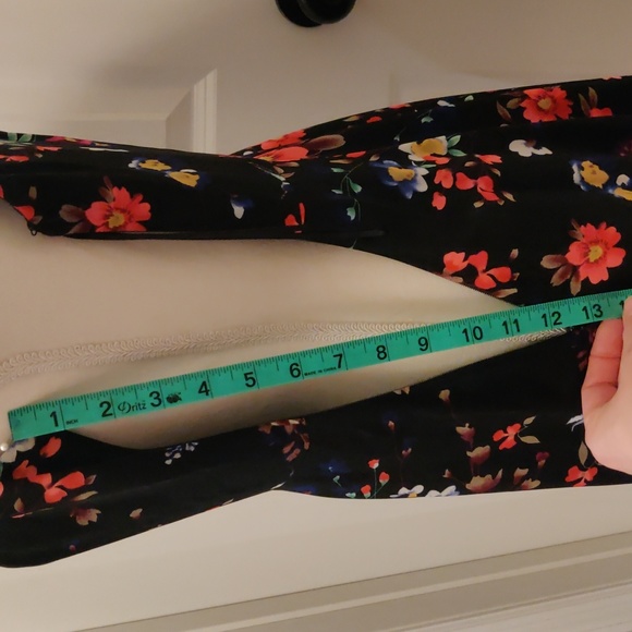 Express sz 0 sleeveless black multi color dress - Picture 6 of 8